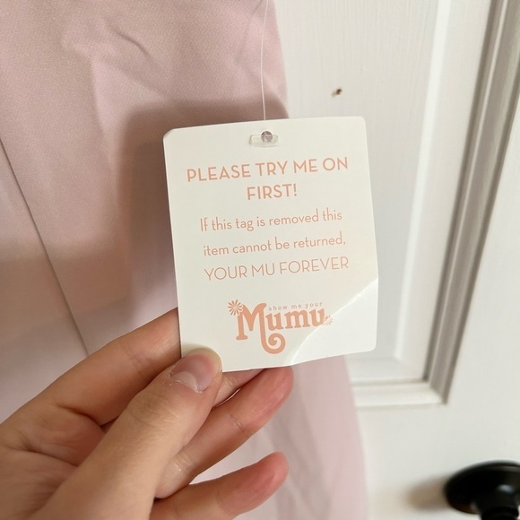 Show Me Your MuMu | Zurich knot gown maxi pale pink crepe size SM - Picture 7 of 7